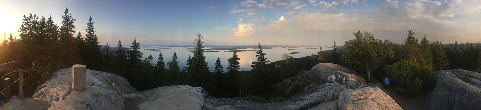 Uitzicht over het Pielinen-meer in nationaal park Koli